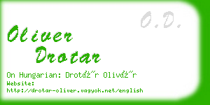 oliver drotar business card